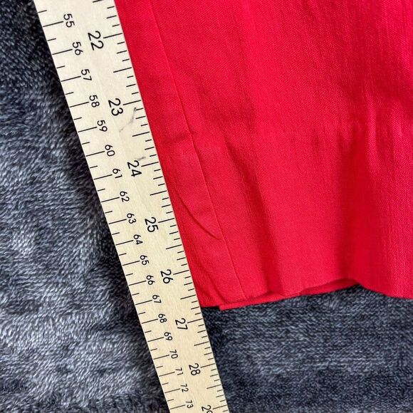 Gretchen Scott Pull On Pant Gripe Less Women's M 27X27 Ankle Slit Red Stretch - Picture 7 of 12